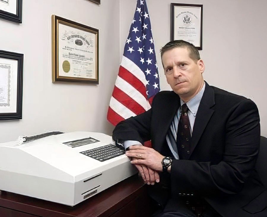 Robert Calesaric in his office